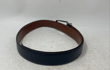 Load image into Gallery viewer, Perry Ellis Mens Black And Brown Leather Adjustable Buckle Reversible Belt
