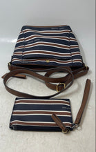 Load image into Gallery viewer, Tommy Hilfiger Womens Brown Dark Blue Crossbody Handbag With Wallet
