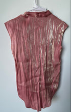 Load image into Gallery viewer, Michael Kors Womens Pink Short Sleeve V-Neck Blouse Top Size XS
