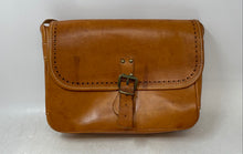 Load image into Gallery viewer, Womens Brown Genuine Leather Adjustable Strap Crossbody Handbag Made In Italy
