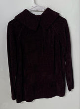 Load image into Gallery viewer, Anne Klein II Womens Brown Ribbed Knit Collared Pullover Sweater Size Small
