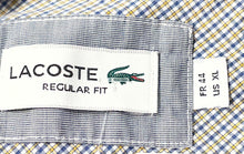 Load image into Gallery viewer, Lacoste Mens Multicolor Check Cotton Regular Fit Collared Button-Up Shirt Sz XL

