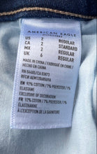 Load image into Gallery viewer, American Eagle Womens Blue Denim Super Stretch High-Rise Jegging Jeans Size 2
