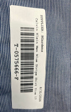 Load image into Gallery viewer, Calvin Klein Mens Blue Printed Collared Long Sleeve Dress Shirt Size 17
