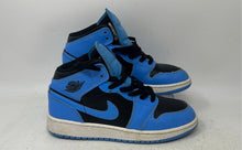 Load image into Gallery viewer, Nike Unisex Kids Air Jordan 1 Mid DQ8423-401 White And Blue Sneakers Shoes 4.5Y
