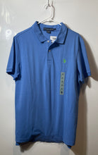 Load image into Gallery viewer, U.S Polo Assn Mens Blue Short Sleeve Collared Golf Polo Shirt Size Medium
