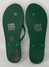 Load image into Gallery viewer, Authentic Tory Burch Womens Green Logo Slip-On Flip-Flop Sandals Size 8-9

