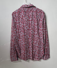 Load image into Gallery viewer, Tommy Hilfiger Mens Red Floral Print Cotton Long Sleeve Button-Up Shirt Size XXL
