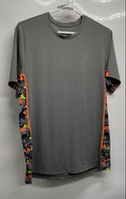 Load image into Gallery viewer, Psycho Bunny Mens Gray Camouflage Side Panel Short Sleeve Sports T-Shirt Size S
