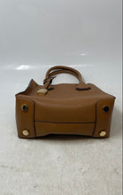 Load image into Gallery viewer, Michael Kors Womens Mercer Brown Pebbled Leather Padlock Charm Crossbody Handbag
