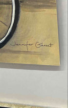 Load image into Gallery viewer, Jennifer Garant Picture Framed Wine Waiter Chef Bicycle Signed Art Painting
