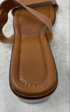 Load image into Gallery viewer, Italian Shoemakers Womens Brown Leather Open Toe Slide Sandals Size 9.5
