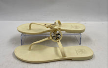 Load image into Gallery viewer, Authentic Tory Burch Womens Beige T-Strap Slip-On Flat Thong Sandals Size 5M
