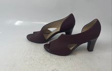 Load image into Gallery viewer, Simply Comfort By LifeStride Womens Caren Burgundy Block D'Orsay Heels Size 8.5

