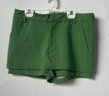 Load image into Gallery viewer, Zara Womens Green Flat Front Pockets Regular Fit Layered Chino Shorts Size M
