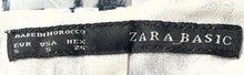 Load image into Gallery viewer, Zara Womens White Blue Geometric Sleeveless One-Piece Romper Size Small
