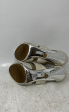 Load image into Gallery viewer, Michael Kors Womens Berkley White Snakeskin Front Zip Strappy Sandals Size 7M
