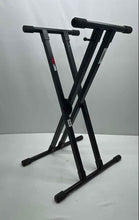 Load image into Gallery viewer, Proline Black X-Shape Musical Instrument Adjustable Leg Folding Keyboard Stand
