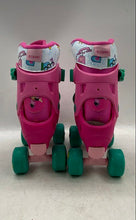Load image into Gallery viewer, Disney Kids Pink Turquoise Minnie Mouse Four Wheeled Roller Skates Size J10-J13
