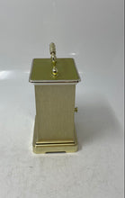 Load image into Gallery viewer, Vintage Seth Thomas 243 Brass &amp; Glass Round Quartz Analog Dial Charm Desk Clock
