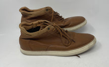 Load image into Gallery viewer, Alessi Sport Mens Brown Leather Mid Top Lace-Up Sneaker Shoes Size 11
