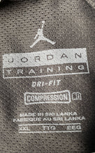 Load image into Gallery viewer, Air Jordan Mens Black Gray Sleeveless Crew Neck Compression Tank Top Size XXL
