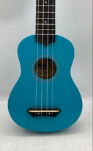 Load image into Gallery viewer, Hola! Ukuleles Model HM-21LB Blue 4-String Beginners Soprano Ukulele In Box
