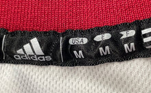 Load image into Gallery viewer, Adidas Kids White Red Miami Heat Dwyane Wade #3 NBA Basketball Jersey Size M

