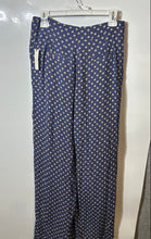 Load image into Gallery viewer, Anthropologie Feather Bone Womens Blue Geometric Palazzo Pants Size 2 With Tag
