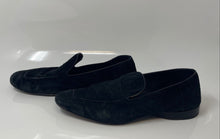 Load image into Gallery viewer, Paciotti Mens Black Suede Round Toe Slip-On Loafer Shoes Size 7 C
