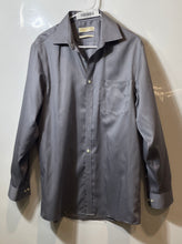 Load image into Gallery viewer, Michael Kors Mens Gray Long Sleeve Collared Dress Shirt Size 15 1/2
