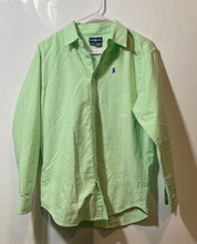 Load image into Gallery viewer, Ralph Lauren Mens Green Cotton Collared Long Sleeve Dress Shirt Size XL
