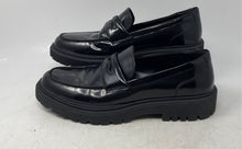 Load image into Gallery viewer, Aldo Mens Black Leather Slip-On Round Toe Penny Loafer Shoes Size 11
