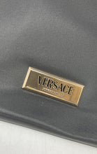 Load image into Gallery viewer, Versace Fragrances Womens Black Bottom Studs Double Strap Medium Tote Purse
