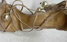 Load image into Gallery viewer, Schutz Womens Beige Leather Open Toe Stiletto Gladiator Heels Size 8B
