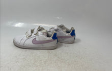 Load image into Gallery viewer, Nike Kids Court Royale 833537-108 White Pink Blue Low Top Sneaker Shoes Size 9C
