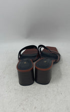 Load image into Gallery viewer, Zara Womens Brown Leather Slip-On Block Heel Mule Sandals Size EUR 41
