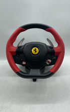 Load image into Gallery viewer, Thrustmaster Ferrari 458 Spider Black Red Racing Wheel And Foot Pedals Untested

