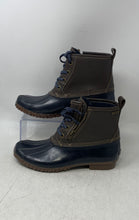 Load image into Gallery viewer, G.H. Bass &amp; Co. Womens Blue Brown Leather Round Toe Lace-Up Ankle Boots Size 8M
