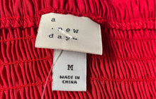 Load image into Gallery viewer, A New Day Womens Red Adjustable Strap Sleeveless Pullover Mini Dress Size M
