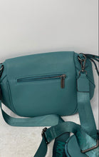 Load image into Gallery viewer, Montana West Womens Turquoise Pebbled Faux Leather Crossbody Bag With Coin Purse
