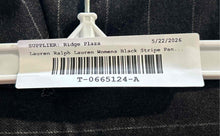 Load image into Gallery viewer, Lauren Ralph Lauren Womens Black Striped Print Straight Leg Dress Pants Size 12
