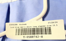 Load image into Gallery viewer, Izod Mens Blue Long Sleeve Stretch Slim Fit Dress Shirt Sz 15.5 34/35 With Tags
