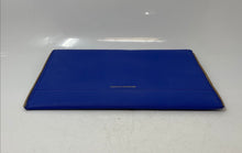 Load image into Gallery viewer, Rebecca Minkoff Womens Leo Blue Snap Small Envelope Clutch Handbag
