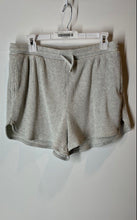 Load image into Gallery viewer, Abercrombie &amp; Fitch Womens Gray Ribbed Drawstring Lounge Shorts Size Large
