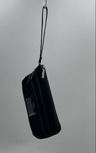 Load image into Gallery viewer, Giorgio Armani Parfums Womens Black Velvet Zipper Wristlet Wallet
