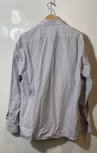 Load image into Gallery viewer, Authentic Valentino Roma Mens White Blue Striped Long Sleeve Dress Shirt Sz 17.5
