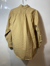 Load image into Gallery viewer, Tommy Hilfiger Mens Khaki Cotton Long Sleeve Collared Button-Up Shirt Size M
