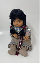 Load image into Gallery viewer, 1998 Indian Collector Braided Hair Ceramic Play Doll In Removable Outfits
