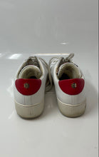 Load image into Gallery viewer, Michael Kors Womens Mindy White Red Leather Lace-Up Sneaker Shoes Size 8M
